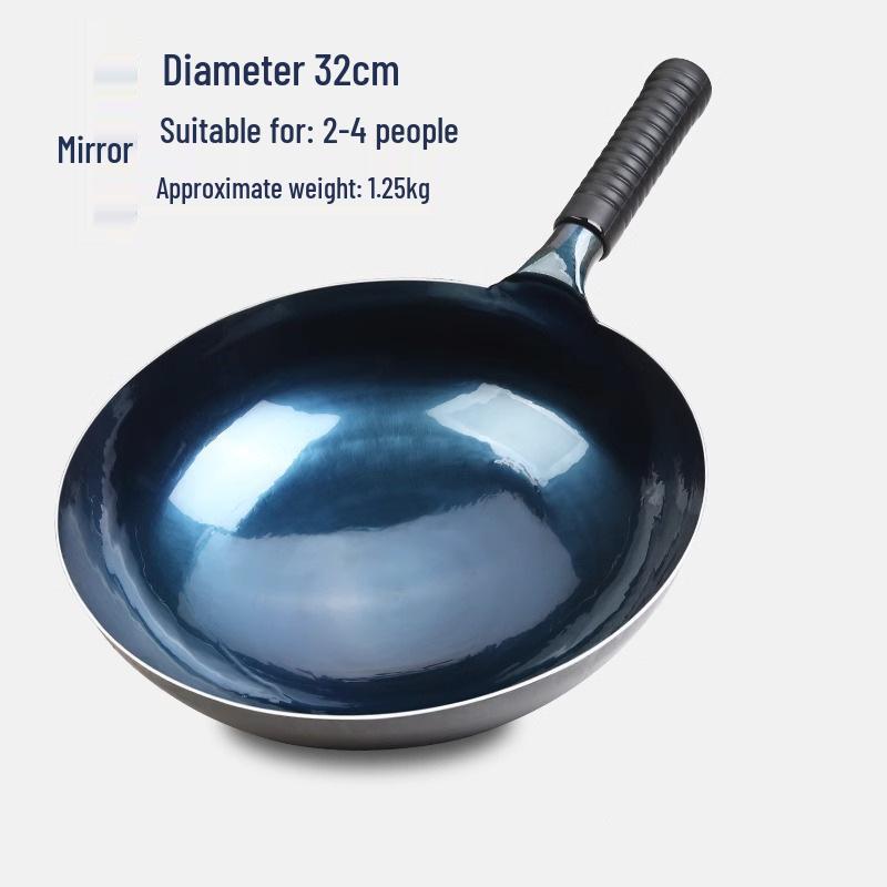 Zhangqiu Handmade Non-stick Iron Wok for Gas Stoves