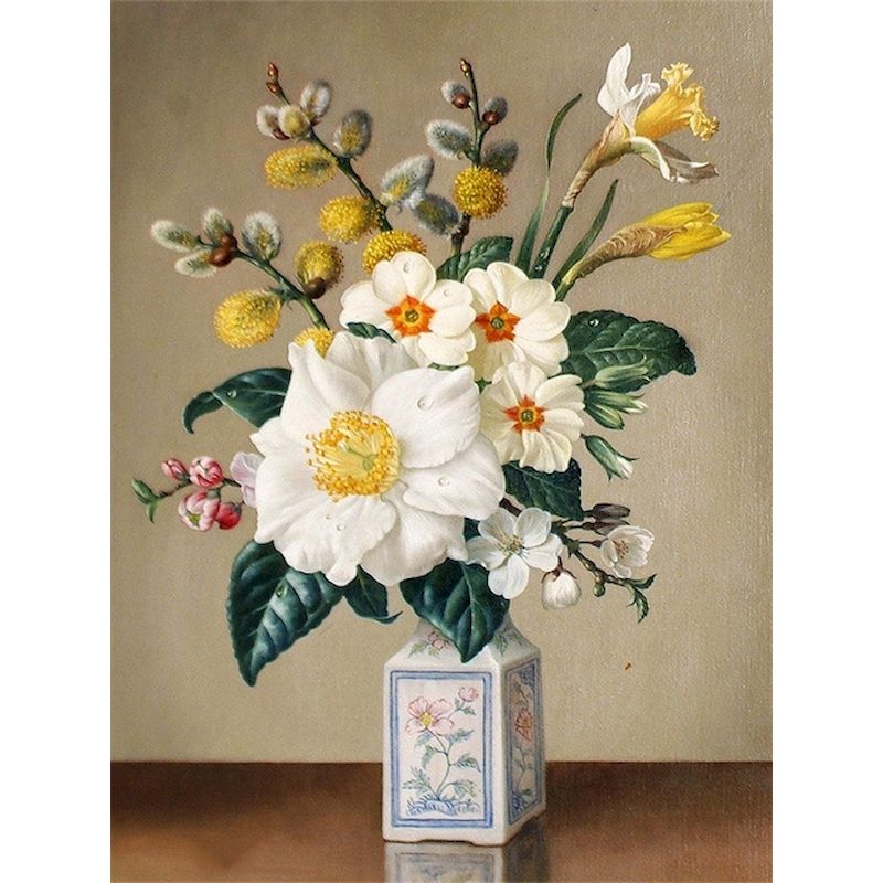 5d Diamond Painting Flower Vase Diy Diamond Embroidery Kit Home Decoration Cross Stitch Mosaic Picture Wall Art Gift