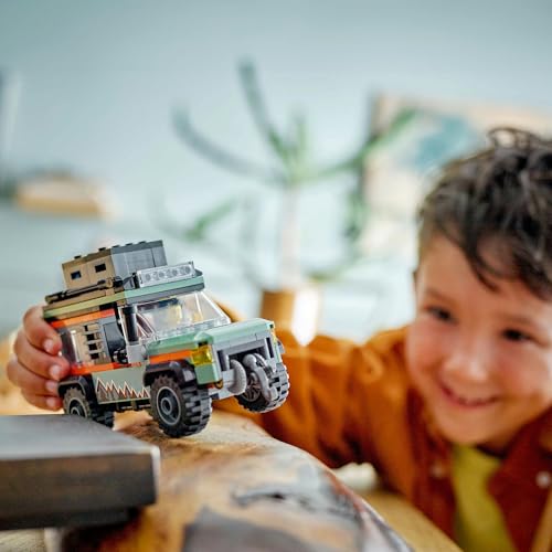 LEGO City 4WD Off-Road Mountain Truck Toy, Birthday Gift, Educational Building Blocks, for Boys and Girls Ages 6, 7, 8, and 9, Vehicle, Miniature Car,