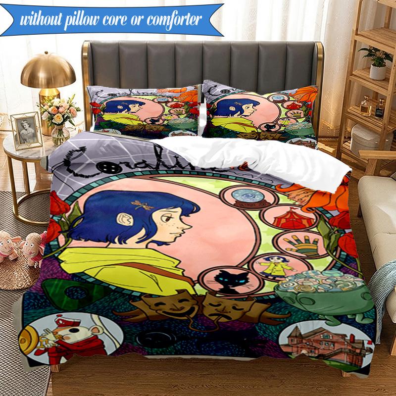 Fantasy In horror mother 3pcs K-pop music group Bedding set,Ideal for Bedroom, Dormitory,Including Duvet Cover And 2pcs Pillowcases,Fan gifts
