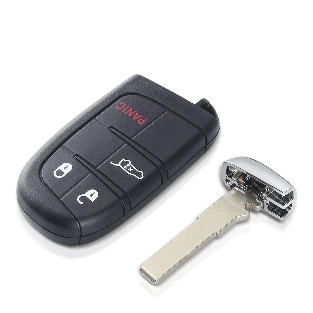 Guscio Chiave Intelligente per Jeep Renegade Compass Cherokee Dodge Ram 1500 Journey Charger Challenger Chrysler 1500 2/3/4/5 Tasti