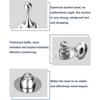 Yaju Magnetic Door Stop Stainless Steel Magnetic Door Stopper Heavy Duty Magnetic Door Holder Sticking Outdoor Magnetic Floor Door Stop Strong Magnet