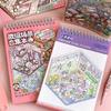 20 in 1 Aesthetic Sticker 3D Scene Sticker Book Cartoon Landscape Sticker Book Decorative Sticker Book