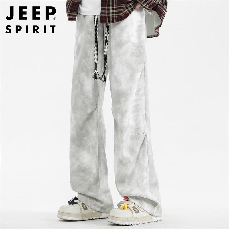 

JEEP SPIRIT Men s Trendy Loose Wide-Leg Casual Pants XL
