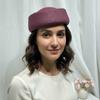 Elegant Flight Attendant Hat Teardrop Vintage Sun Hat Fashion Straw Beret Hat  Cocktail Event