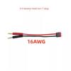 Durable XT30 XT60 XT90 T Plug Charge Lead to 4.0mm Banana Plugs 15cm Charge Cable 14AWG Rubber Adapter Cables for Lipo Battery