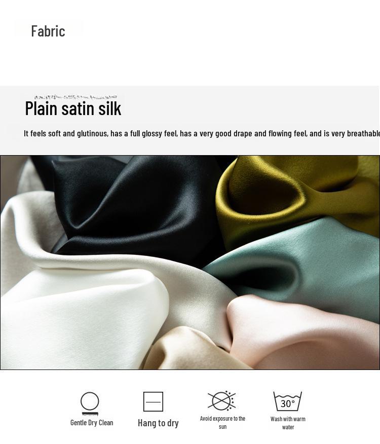 Women's Petite Summer Silk T-Shirt - Pure Color, Short-Sleeved, Mulberry Silk