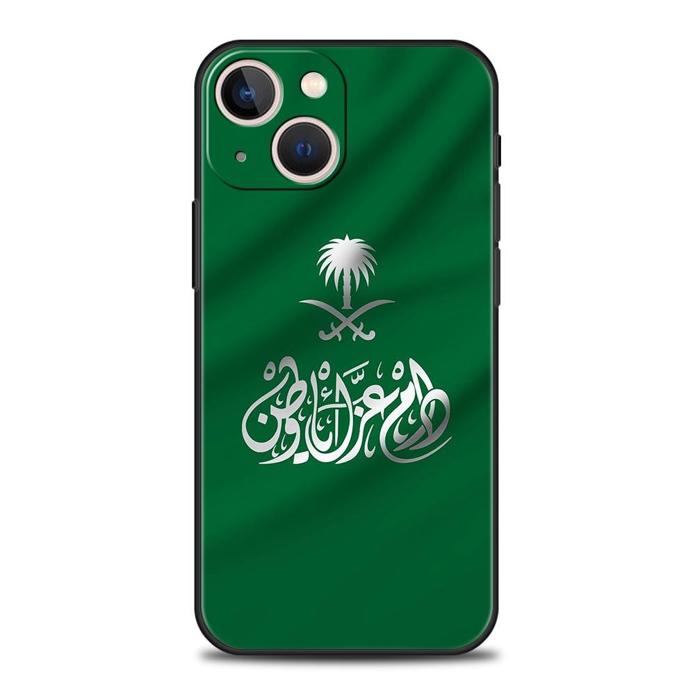 Kingdom Of Saudi Arabia Flag Phone Case For iPhone 16 13 15 14 12 11 Pro MAX XR X SE XS 7 8 Plus Soft TPU Shell Cover