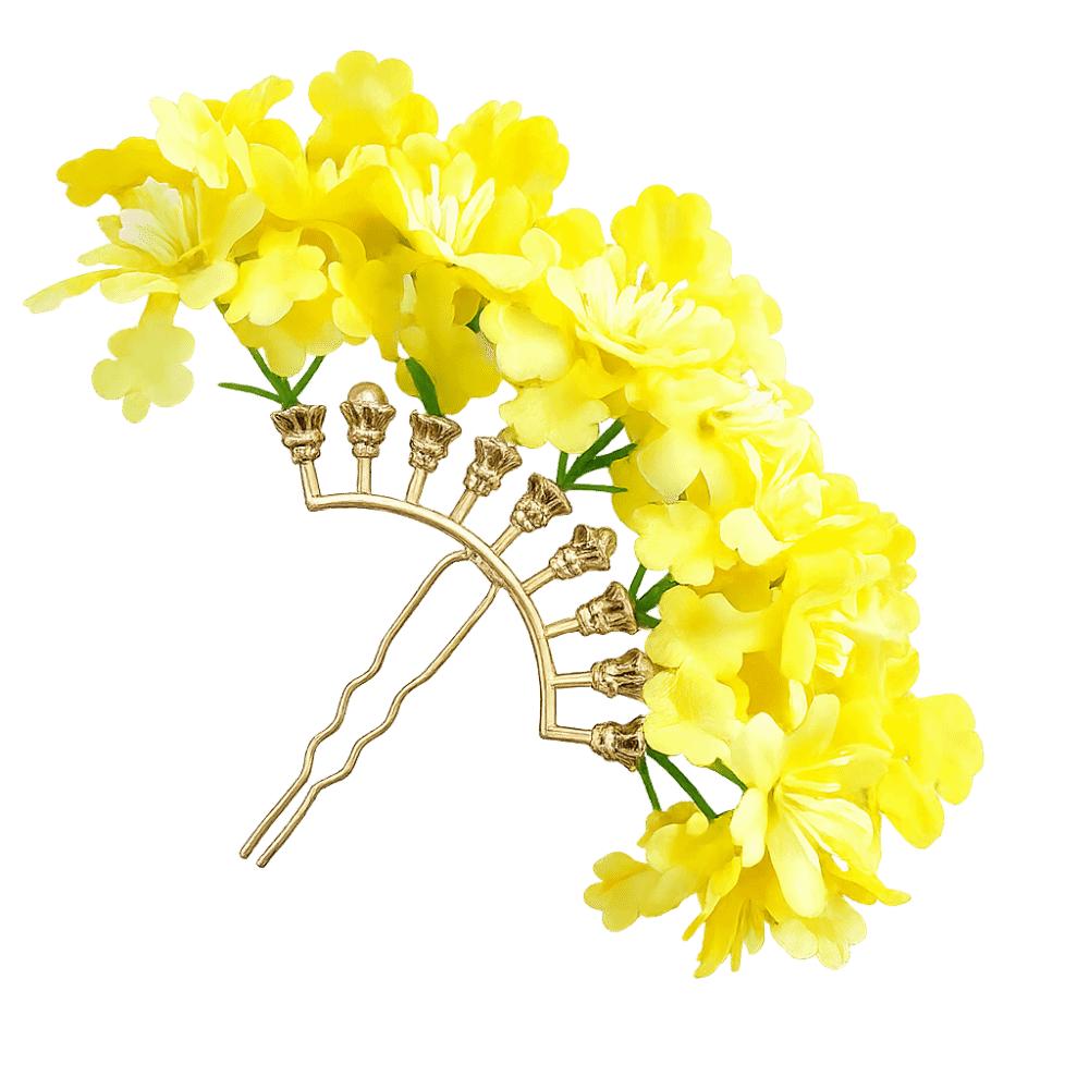 

Sweet Flora Hair Stick Cloth Side Clip New Chinese Style Hairpin Daily Wear