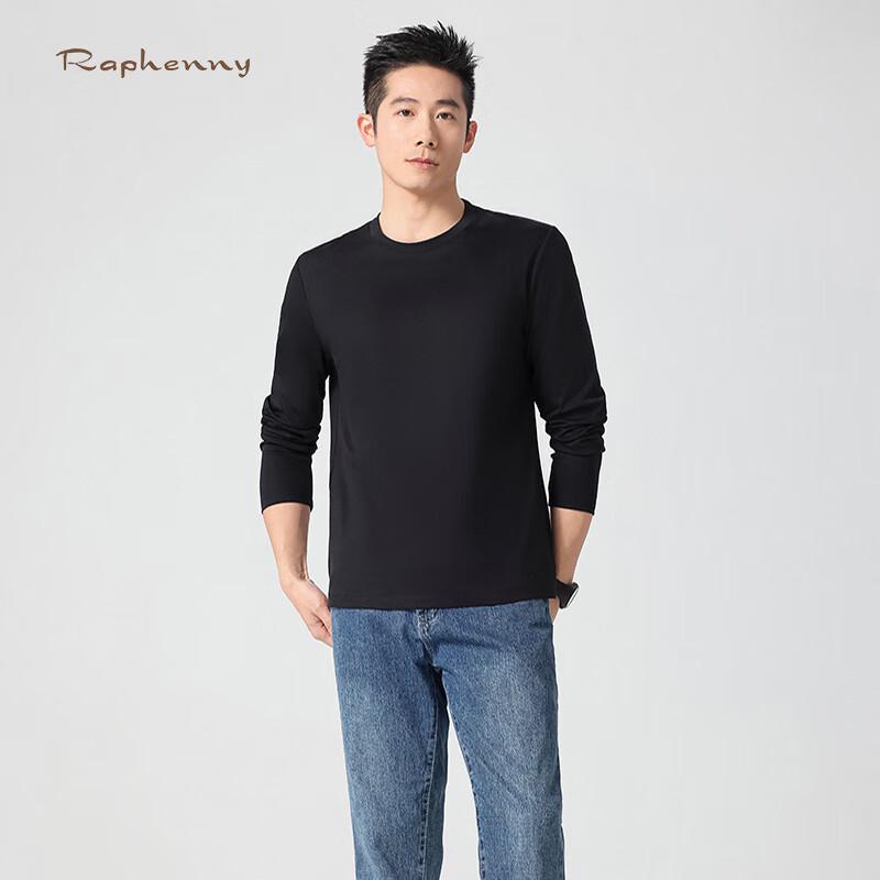Raphenny Men s Crew Neck Long Sleeve T-Shirt AZ844 M