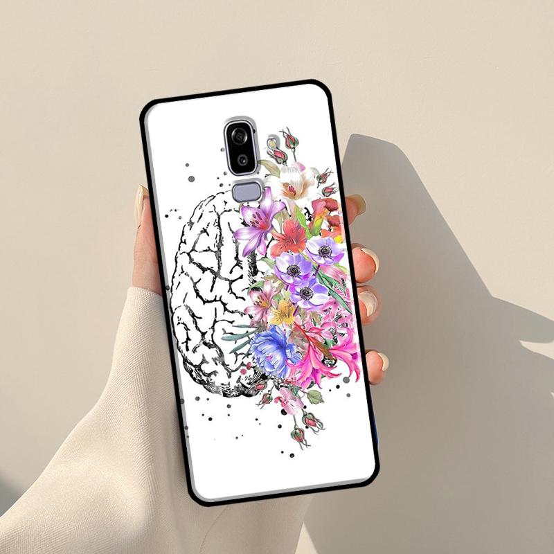 Brain Art Cover For Samsung Galaxy J4 J6 Plus 2018 A6 A7 A8 A9 J8 J1 2016 A3 A5 J3 J7 J5 2017 Case