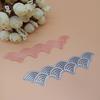 Wellenförmige Spitze Metall Schablone Metall Stanzformen für DIY Scrapbooking Papier Karte Handwerk Prägeformen