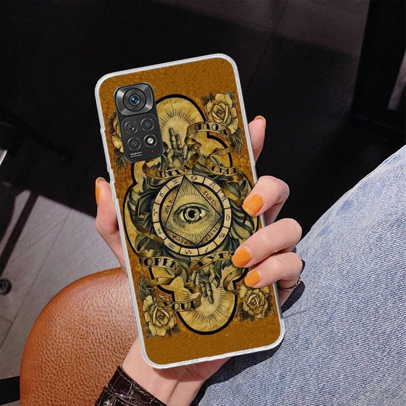 Sacred Eye of Horus Egypt Fresco Phone Case For Xiaomi Redmi Note 15 14 13 12S 12 11 Pro Plus 14S 11S 11E 10 10S 11T 5G Personal