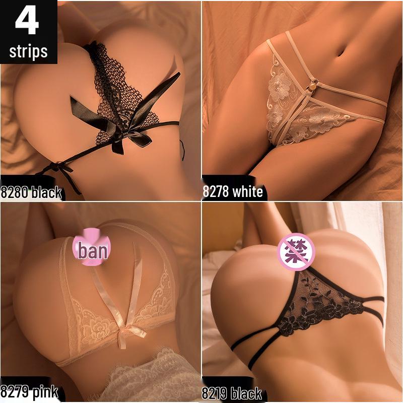 Man Yan Lingerie: Sexy Open Crotch Thong and Triangle Panties for Couples