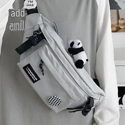 Men's Trendy Harajuku Crossbody Chest Bag - Versatile Sports & Workwear Shoulder Bag, Portable Student Waist Bag.