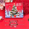 Kinder DIY Handgemachter Schmuck Perlen Schneemann Adventskalender - 24 Fächer Weihnachtsgeschenk