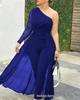 New Plus Size Black One-Shoulder Bodycon Jumpsuit for Women - European & American Style