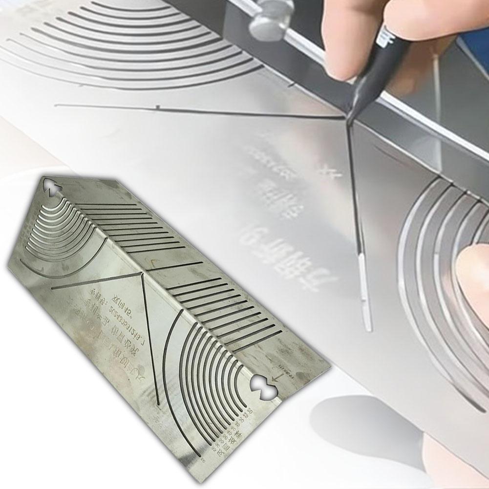 Vinkelbue Markeringsverktøy Rørskjæreguide Justerbart Rørmarkerings Sveiseverktøy Linjetegningsverktøy for Metallarbeid Ingeniørfag