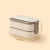 Bento Boxes Double Layer Student Food Storage Container Keep Warm Sealing Boxes 304 Stainless Steel Lunch Box for Office