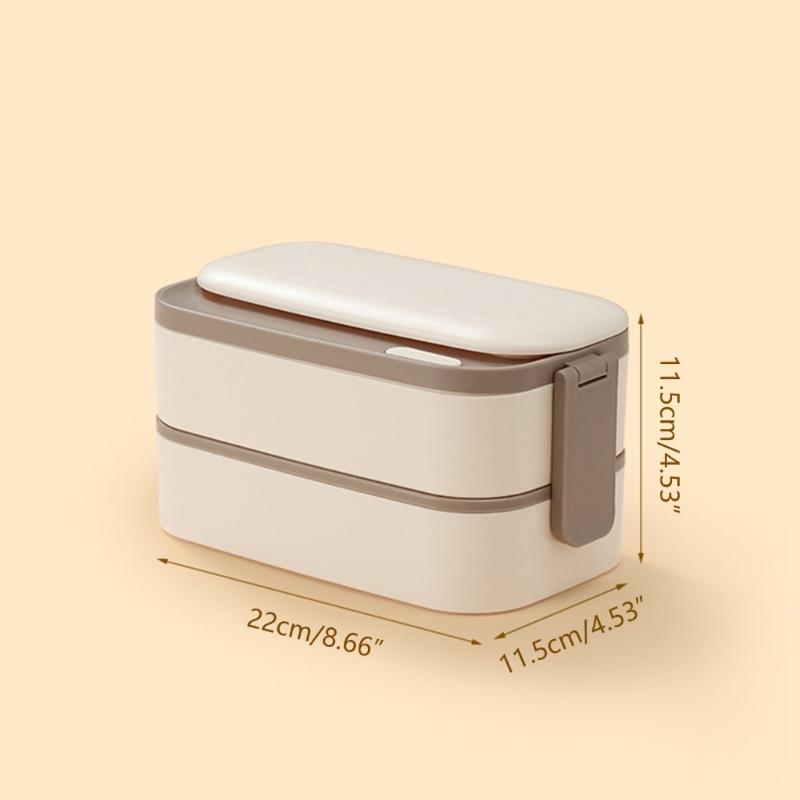 Bento Boxes Double Layer Student Food Storage Container Keep Warm Sealing Boxes 304 Stainless Steel Lunch Box for Office