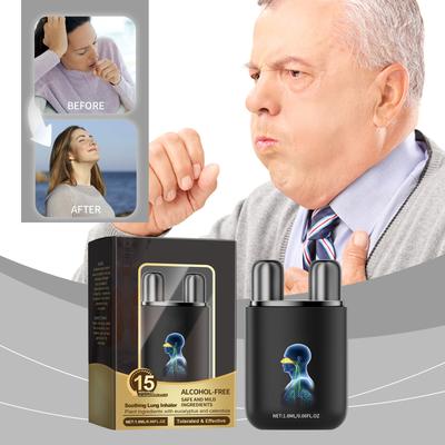 Inalador Desintoxicante Herbal Limpador Nasal Alivia a Congestão Nasal Limpa os Pulmões e Alivia a Coceira Nasal Refrescante Alivia (1,8ml