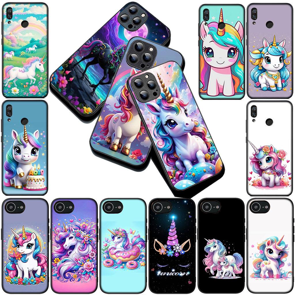 Handyhülle für Xiaomi Redmi 15 15C A4 A5 9A 9C NFC Note 9 8 9T 8T 5G Weiche Silikonhülle Comics Einhorn Cartoon