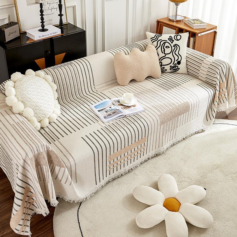 Prosop de canapea în stil nordic Instagram Husă universală de canapea acoperită complet Pătură simplă de husă de pernă pentru canapea