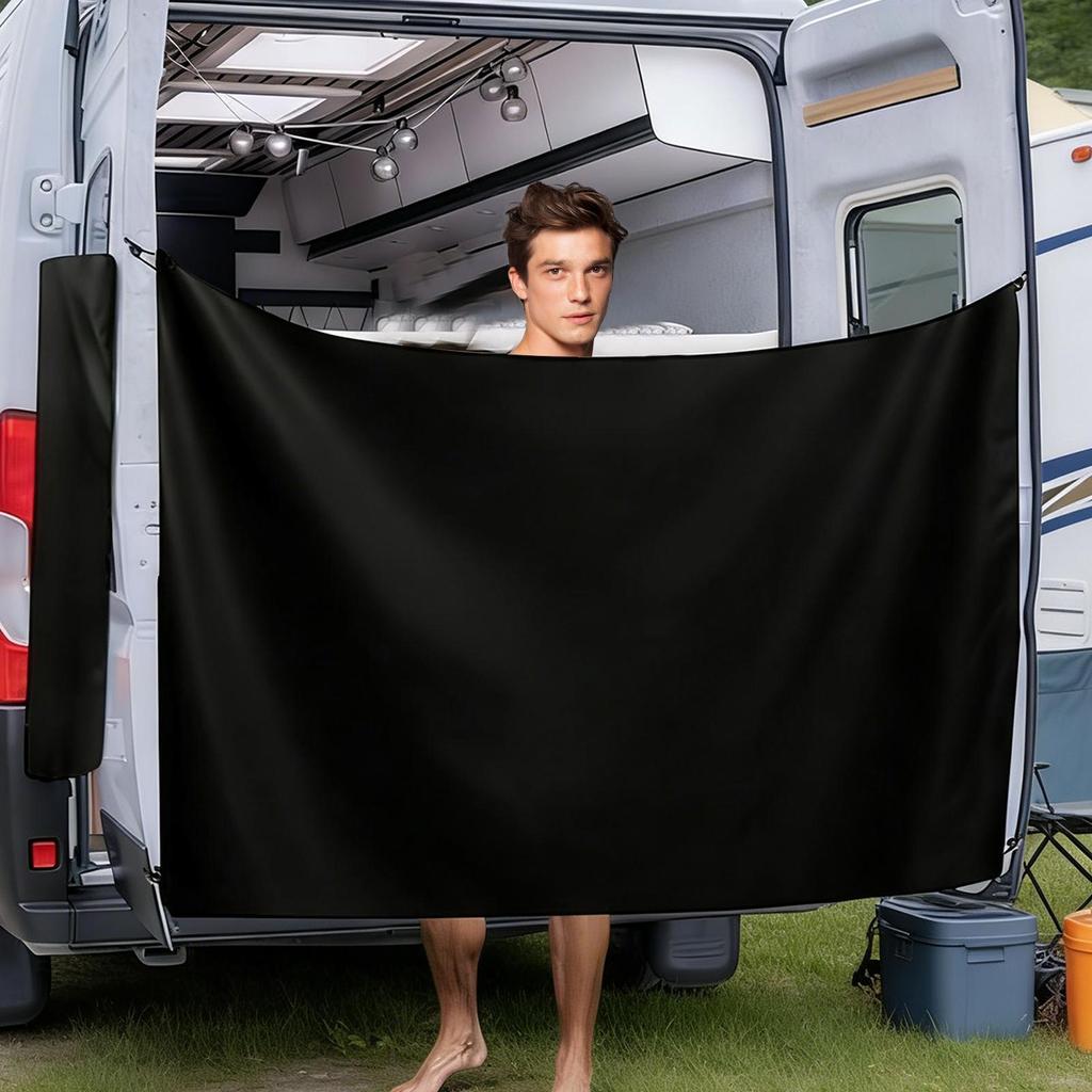 RV Privacy Curtain With Magnetic Rope Waterproof Large Adjustable Cover Outdoor Camping Curtain 600D waterproof Oxford cloth