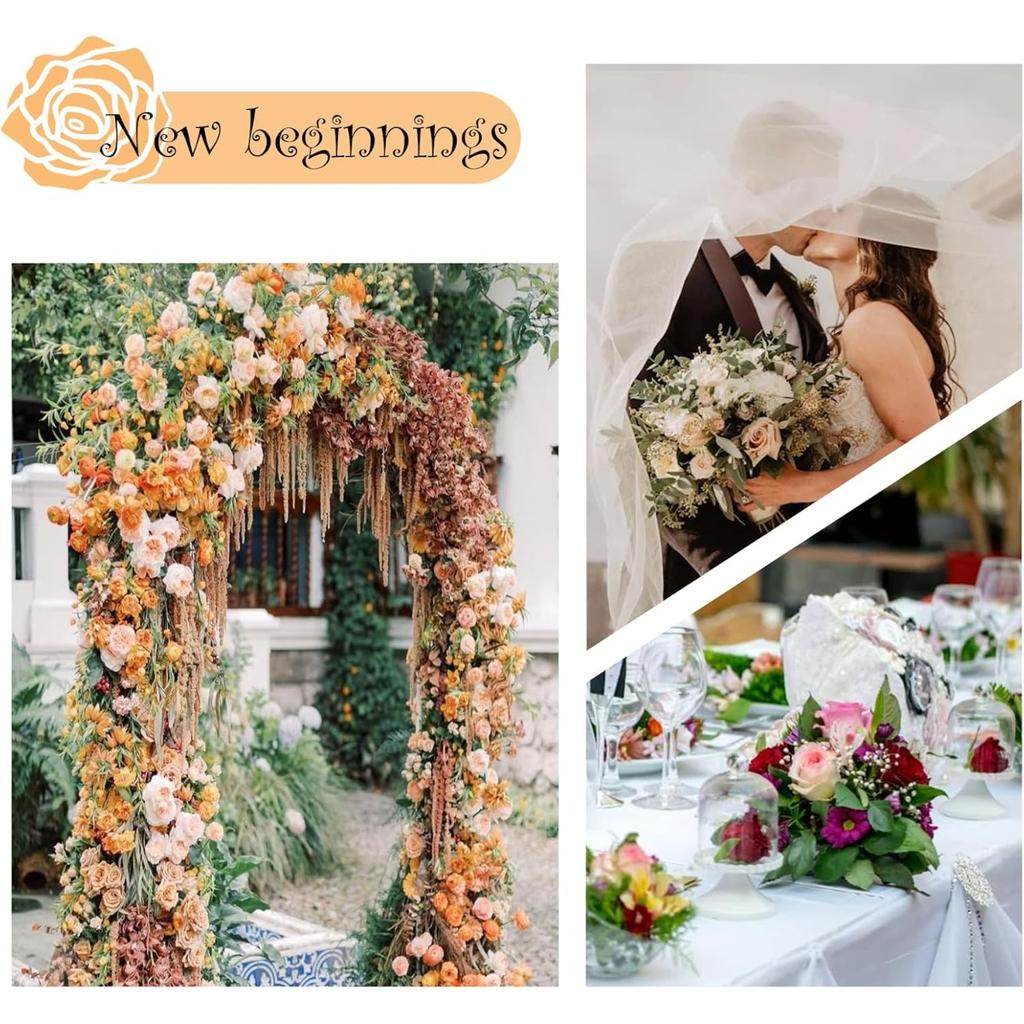 7.5 Ft Metal Arch (Two Way Assemble) for Wedding Garden Bridal Party Decoration Arbor