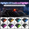 Solar Powered LED Car Roof LiDAR Decorative Cover Light Anti Rear End Collision Warning Flashing Navigation Light