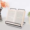 Iron Innovative Tabletop Book Shelf Rack Holder Tablet Computer Stand Home Decoration (Black)