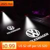 Heiß 2 STÜCK Auto Tür Emblem LED Licht Willkommensleuchte Kabelloser Laser Projektor Für VW Volkswagen Golf Polo Passat Touran Jetta accesso