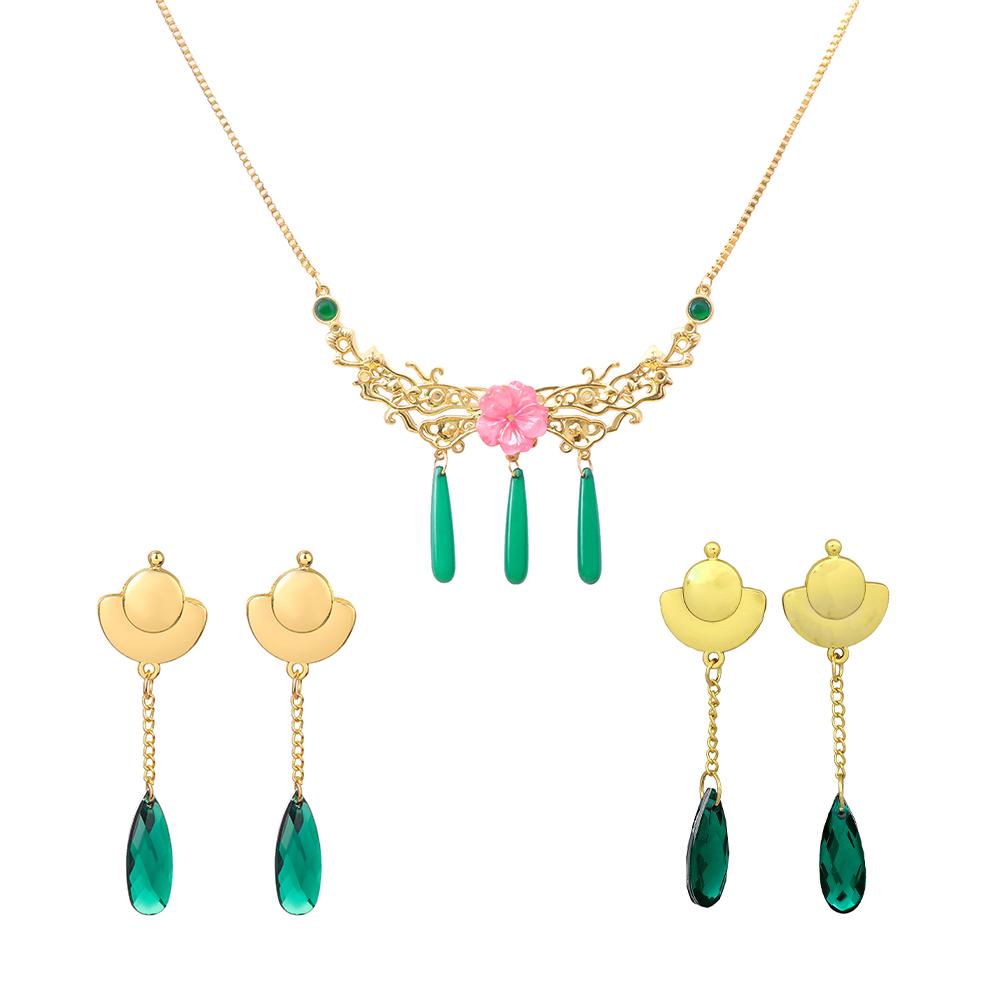 The Apothecary Diaries Maomao Cosplay Necklace Earrings Anime Cartoon Cosplay Accessories Prop For Women Cute Jewelry Gifts