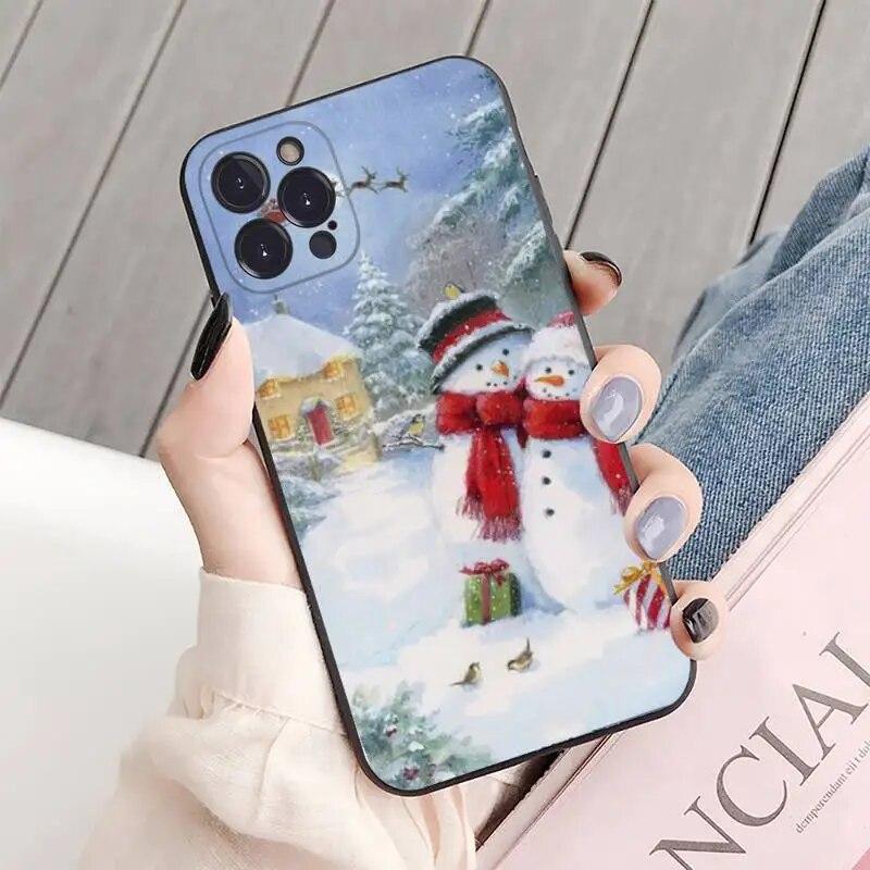 Winter Handyhülle für iPhone Samsung Galaxy Redmi Xiaomi Oppo OnePlus Note SA 7 8 9 10 11 12 13 14 20 21 22 23 53 54 Pro Max Plus Ultra TPU Soft