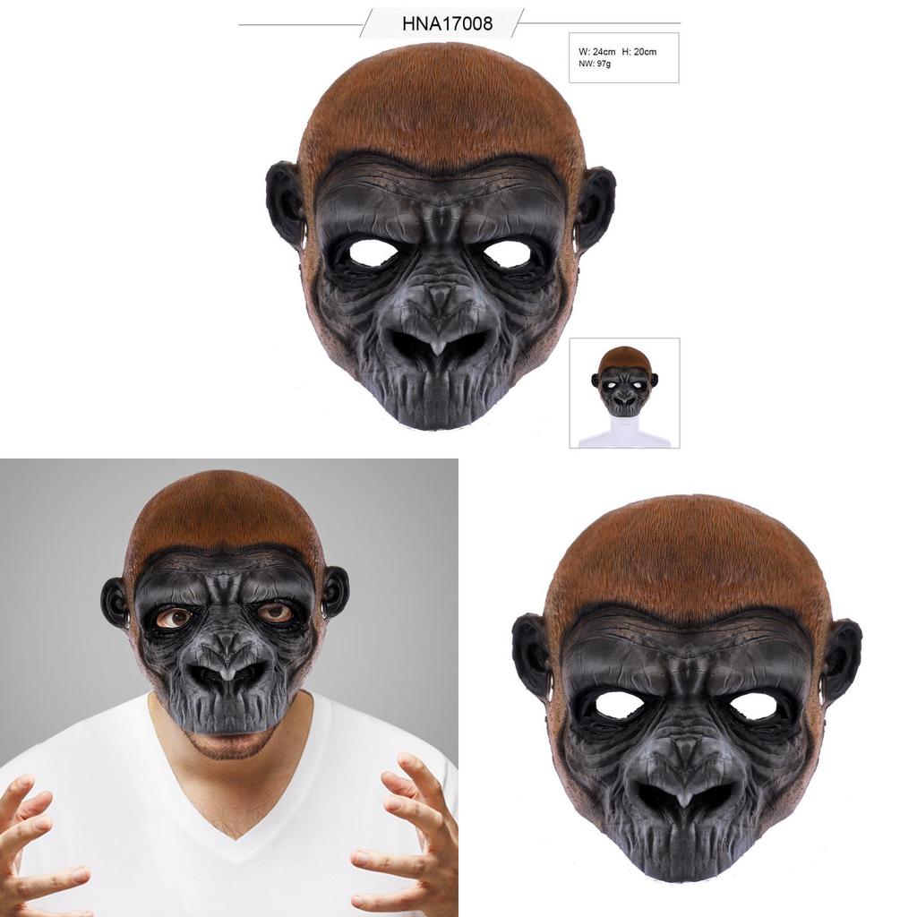 Halloween-Gorilla-Maske aus Schaumstoff für Kostümpartys und Cosplay-Events