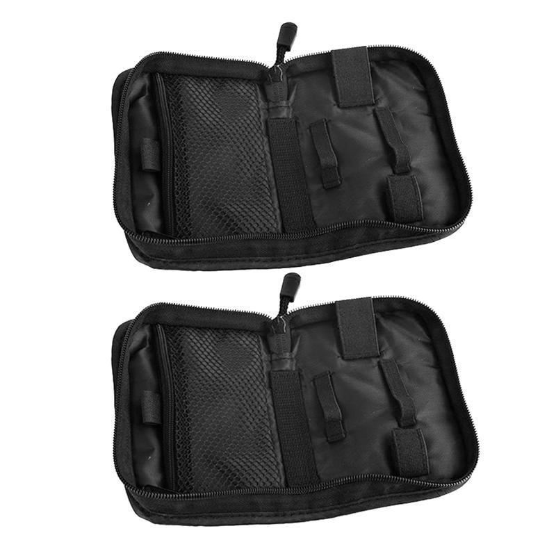 

2PCS Pulse Carrying Case Glucose Pulse Carrying Case Syringe Bag Testing Bag Supplies OxiGlucose Pouch Bag чорний