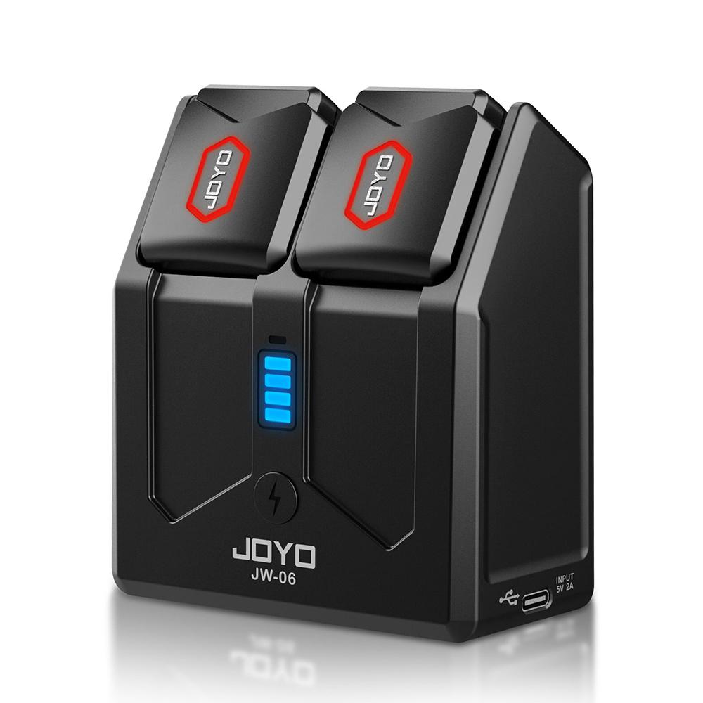 JOYO JW-06 Wireless Guitar System 5.8GHz Rechargeable Digital Wireless Guitar Transmitter Receiver with Portable Charging Case JW-06