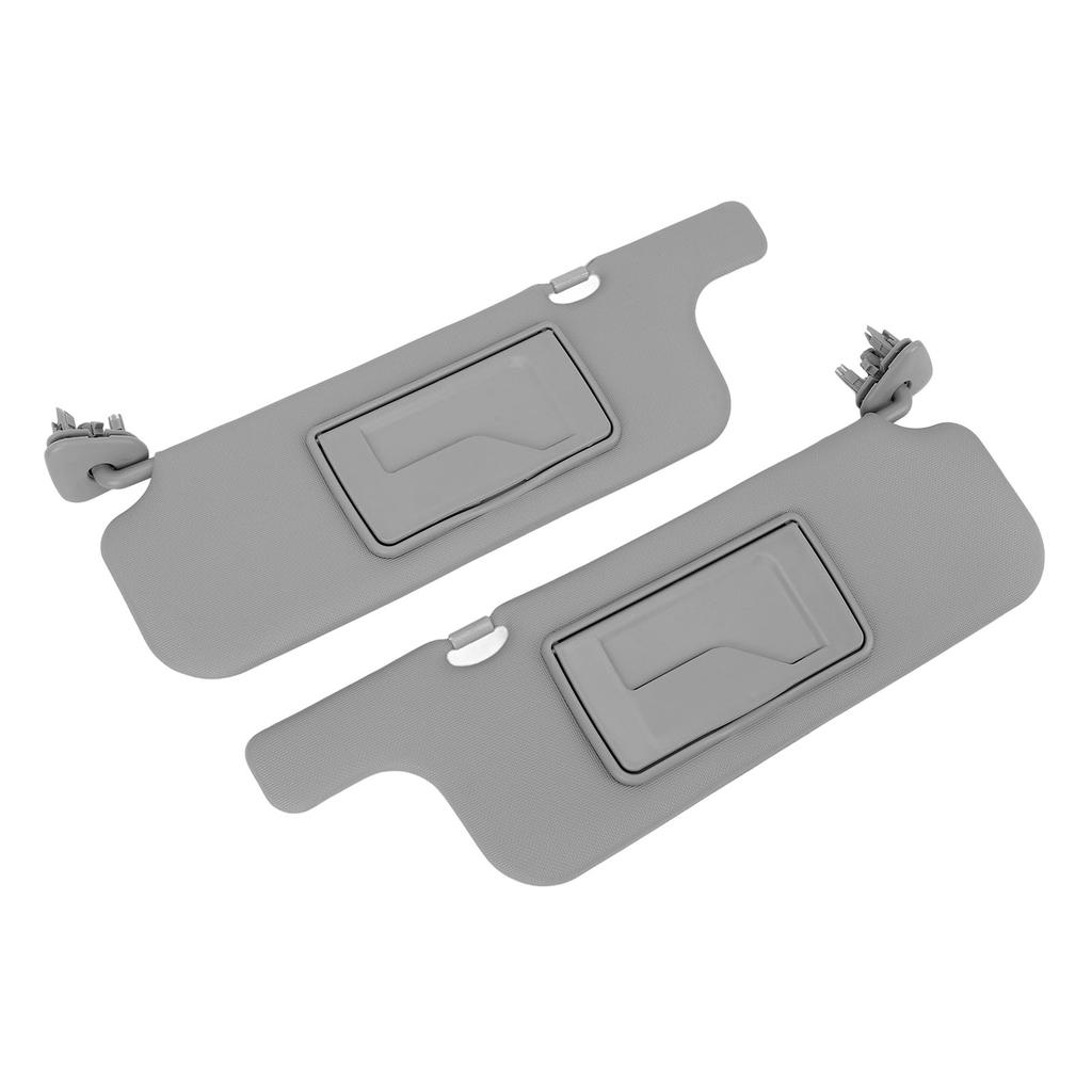 Pair of Sun Visor Assembly Gray Sun Blocking ABS Mirror for E120 E130 2001‑2007 Ninth Generation LHD Car Sun Visor Assy