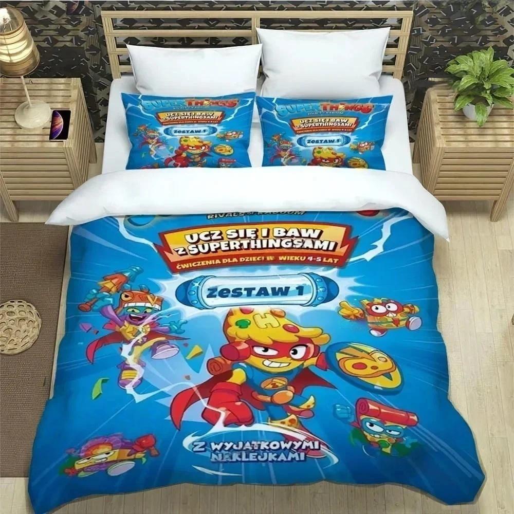 S-Superzings Bedding Sets S-Superzings Pattern Duvet Cover Set Gifts For Kids Bedroom Decor Kid Birthday Gift Birthday Decor