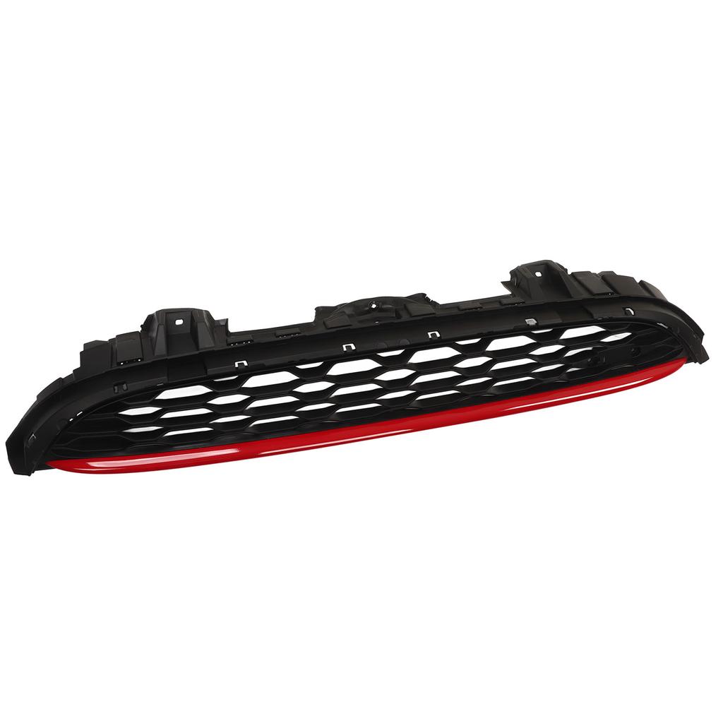 JCW Front Bumper Bonnet Grille Grill Red Stripe 51137393456 for Cooper F55 F56 F57 S JCW 2014‑2021
