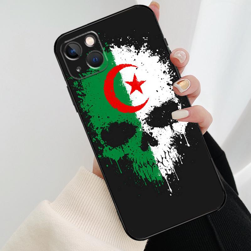 Flag Of Algeria Phone Case For iPhone 17 Pro Max 16 15 11 13 12 14 Pro Max mini 15 16 Plus 16e 17 Air Cover