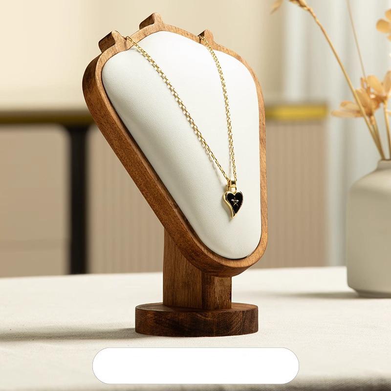 Luxury Necklace Display Stand, Wooden Portrait Model Counter, Pendant Display Stand, Jewelry Display Prop