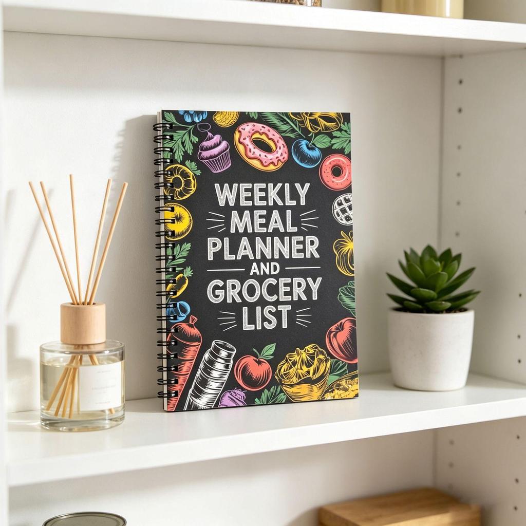 Weekly Meal Planner: Culinary Notebook with Food Design