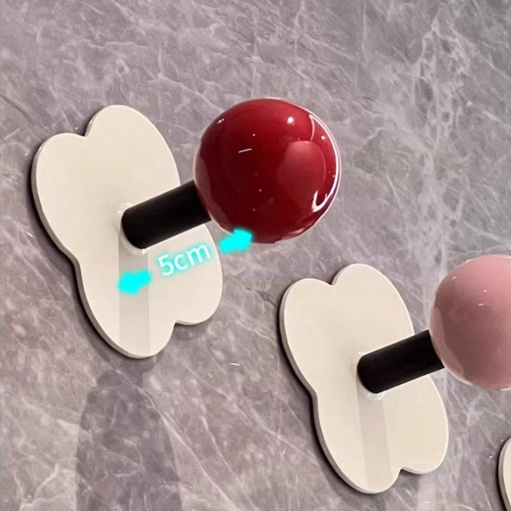 Heavy Duty Dopamine Adhesive Hooks Wall Mount Bathroom Adhesive Wall Hook Room Door Coat Hooks