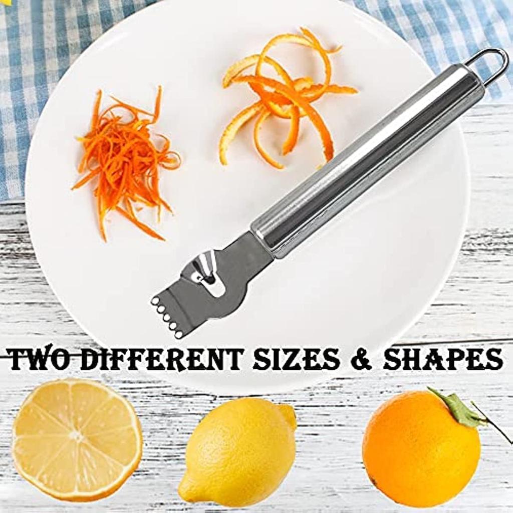 Stainless Steel Lemon Zester Peeler Citrus Grater Orange Opener Fruit Peeling Tool Kitchen Gadget