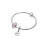 Pandora 925 Sterling Silver Bangles Women's Pink ZT-0046