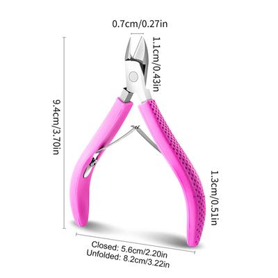 Stainless Steel Cuticle Scissors Dead Skin Remover For Nails Art Clippers Nail Scissors Manicure Curved Tip Scissor
