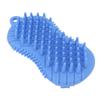 Silicone Bath Brush Men Women Soft Double Sided Exfoliating Massage Shampoo Body Scrubber Brush Blue