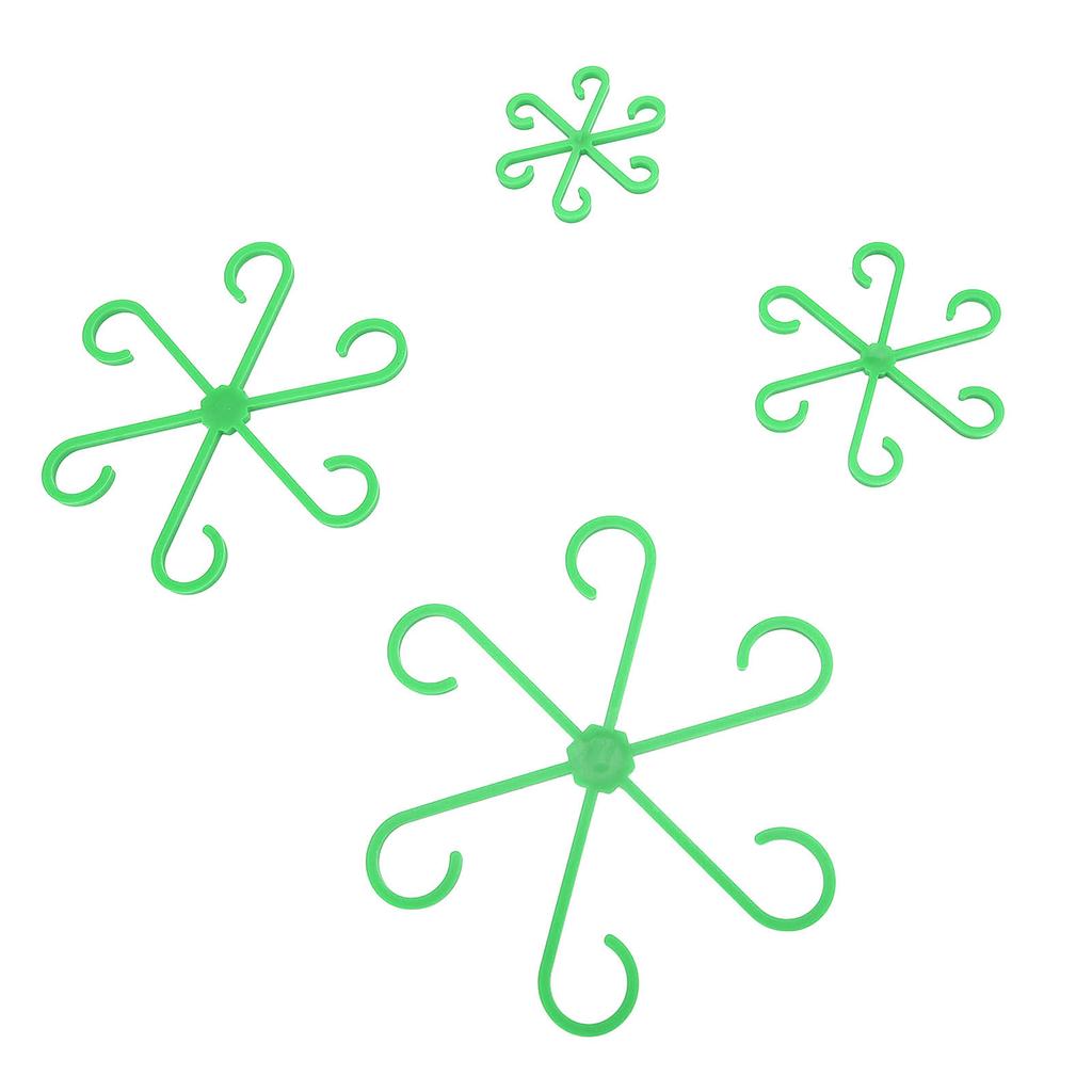 4Pcs Plants Stem Holders Set 4 Different Sizes Waterproof Reusable Portable Vine Support Clips for Climbing Plants