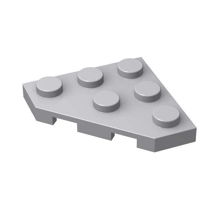 100 Stück/Los Kleine Baustein-Platte keilförmig 3x3 Dreiecksteine Kompatibel mit Spielzeugstein 2450
